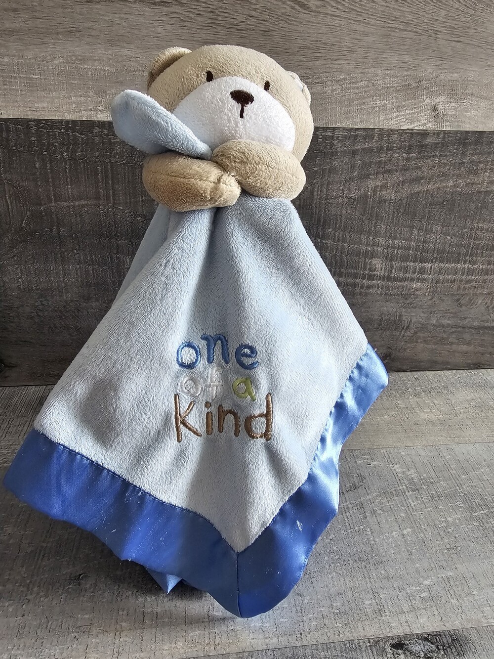 Carter's Little Layette Bear "One of a Kind" Security Blanket with Rattle Lovey